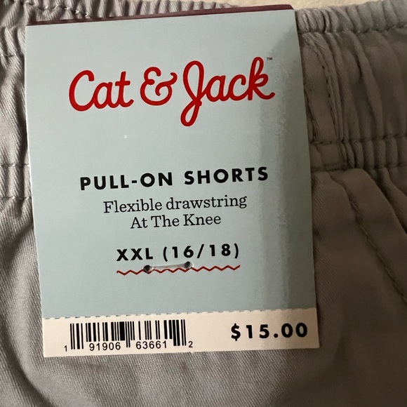 Cat & Jack Big Kids Pull On Shorts SIZE XXL 16/18  Color Blue/Gray. - Picture 5 of 7